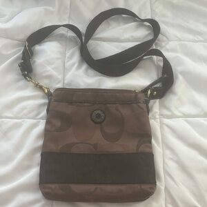 Coach Brown Signature Crossbody